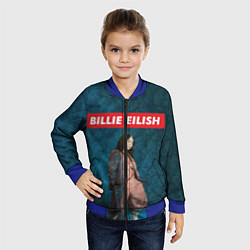 Бомбер детский BILLIE EILISH, цвет: 3D-синий — фото 2