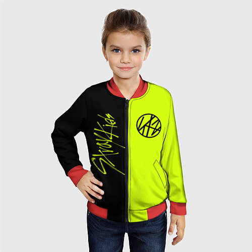 Детский бомбер Stray Kids / 3D-Красный – фото 4