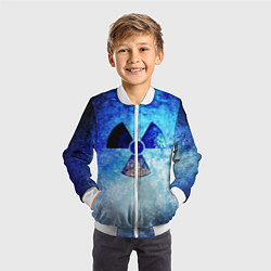 Бомбер детский STALKER ZONE, цвет: 3D-белый — фото 2
