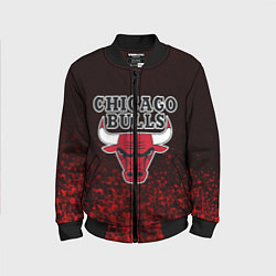 Бомбер детский CHICAGO BULLS, цвет: 3D-черный