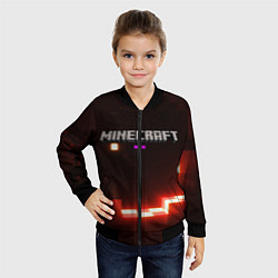 Бомбер детский MINECRAFT, цвет: 3D-черный — фото 2