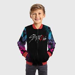 Бомбер детский STRAY KIDS, цвет: 3D-красный — фото 2
