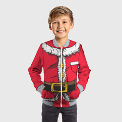 Бомбер детский Санта, цвет: 3D-серый — фото 2