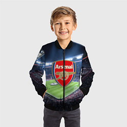 Бомбер детский FC Arsenal, цвет: 3D-черный — фото 2