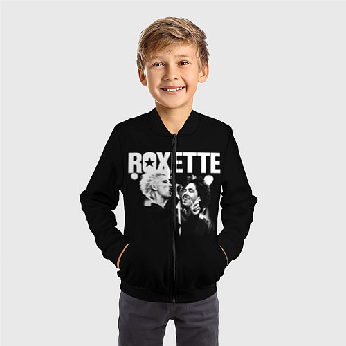 Детский бомбер Roxette / 3D-Черный – фото 3