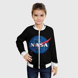 Бомбер детский NASA Краски, цвет: 3D-белый — фото 2