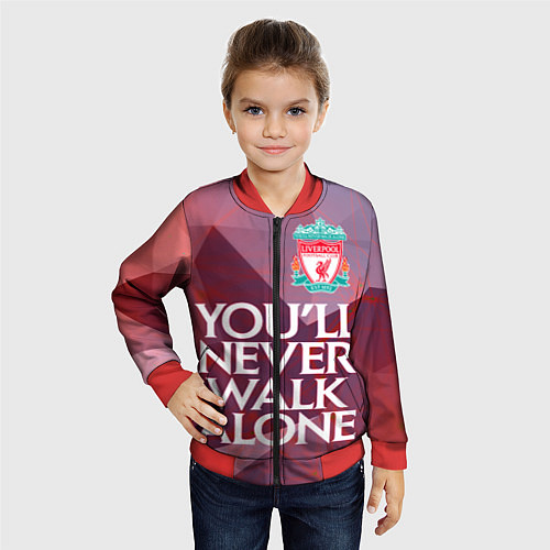 Детский бомбер Ливерпуль / 3D-Красный – фото 4