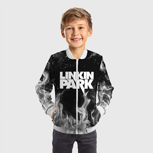 Детский бомбер LINKIN PARK / 3D-Белый – фото 3