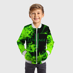 Бомбер детский LINEAGE 2, цвет: 3D-белый — фото 2
