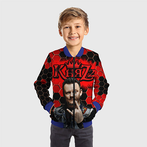 Детский бомбер Князь / 3D-Синий – фото 3