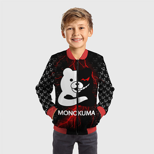 Детский бомбер MONOKUMA / 3D-Красный – фото 3