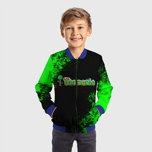 Детский бомбер Terraria / 3D-Синий – фото 3