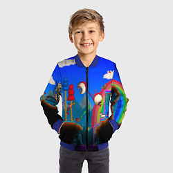 Бомбер детский TERRARIA GAME, цвет: 3D-синий — фото 2