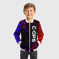 Бомбер детский Critical Ops, цвет: 3D-белый — фото 2