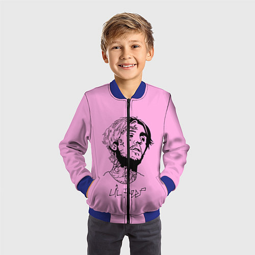 Детский бомбер LIL PEEP / 3D-Синий – фото 3