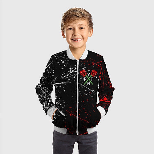 Детский бомбер Payton Moormeier: TikTok / 3D-Белый – фото 3