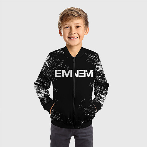Детский бомбер EMINEM / 3D-Черный – фото 3