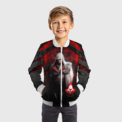 Бомбер детский Assasin's creed, цвет: 3D-белый — фото 2