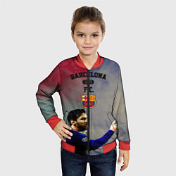 Бомбер детский Messi, цвет: 3D-красный — фото 2