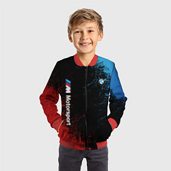 Бомбер детский БМВ Мотоспорт, цвет: 3D-красный — фото 2