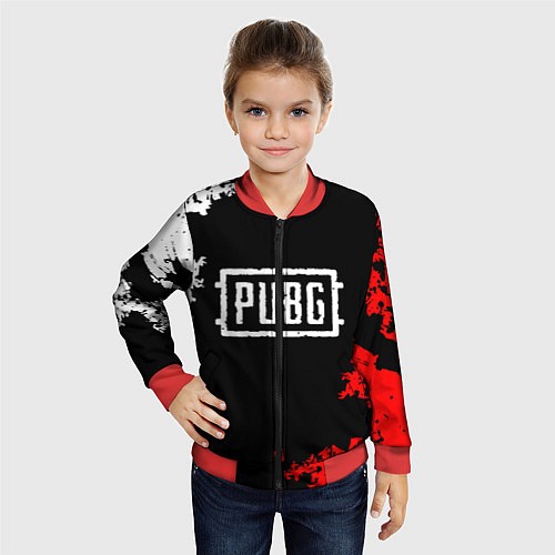 Детский бомбер PUBG / 3D-Красный – фото 4