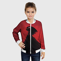 Бомбер детский Hollow Knight, цвет: 3D-белый — фото 2