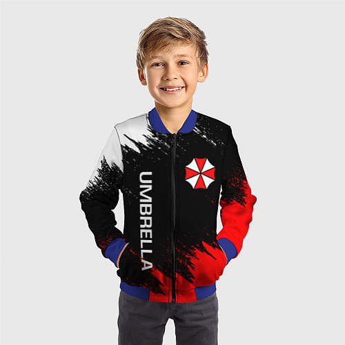 Детский бомбер UMBRELLA CORP / 3D-Синий – фото 3