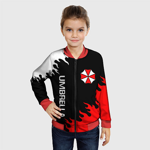 Детский бомбер UMBRELLA CORP / 3D-Красный – фото 4