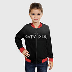 Бомбер детский The Outsider, цвет: 3D-красный — фото 2