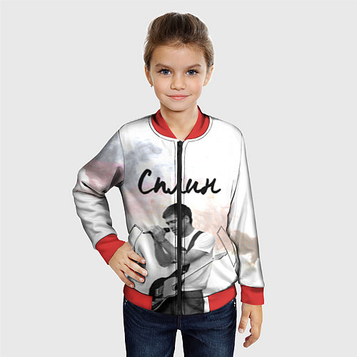 Детский бомбер Сплин / 3D-Красный – фото 4