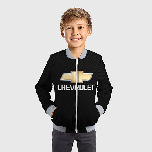 Детский бомбер CHEVROLET / 3D-Серый – фото 3