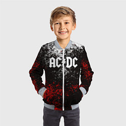 Бомбер детский AC DC, цвет: 3D-серый — фото 2