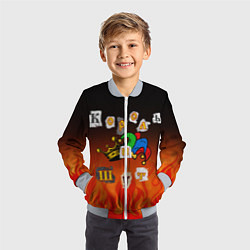 Бомбер детский Король и Шут, цвет: 3D-серый — фото 2