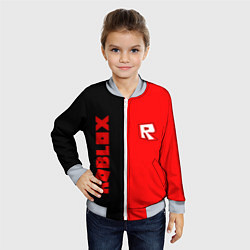 Бомбер детский ROBLOX, цвет: 3D-серый — фото 2