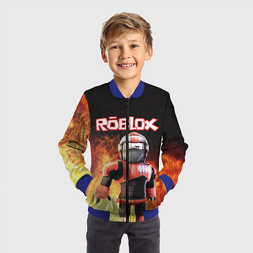 Детский бомбер ROBLOX / 3D-Синий – фото 3