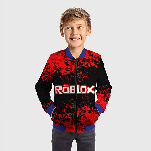 Детский бомбер Roblox / 3D-Синий – фото 3