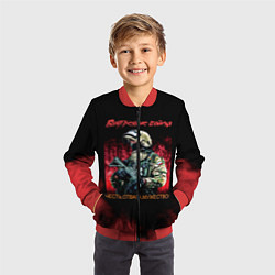 Бомбер детский Внутренние войска, цвет: 3D-красный — фото 2