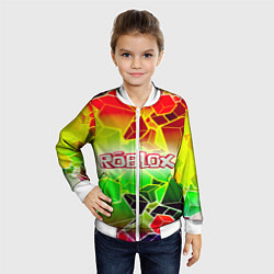 Бомбер детский Роблокс, цвет: 3D-белый — фото 2