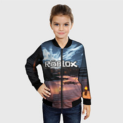 Бомбер детский ROBLOX, цвет: 3D-черный — фото 2