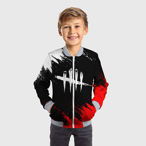 Детский бомбер DEAD BY DAYLIGHT / 3D-Серый – фото 3