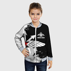 Бомбер детский Войска связи, цвет: 3D-серый — фото 2