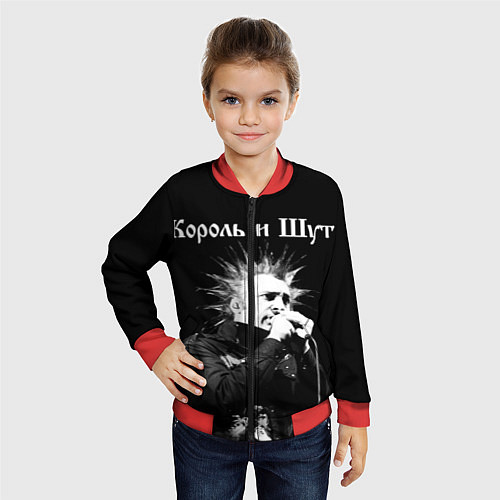 Детский бомбер Король и Шут Анархия спина / 3D-Красный – фото 4