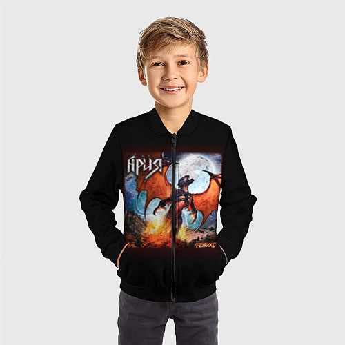 Детский бомбер Ария / 3D-Черный – фото 3