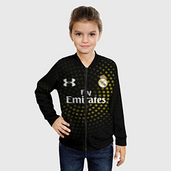 Бомбер детский Real Madrid, цвет: 3D-черный — фото 2