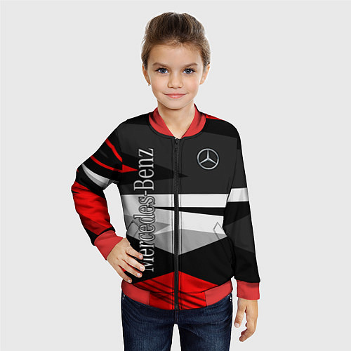 Детский бомбер Mercedes-Benz / 3D-Красный – фото 4