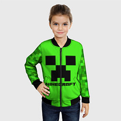 Бомбер детский MINECRAFT, цвет: 3D-черный — фото 2