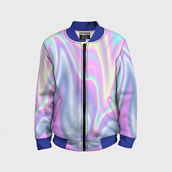 Бомбер детский Vaporwave, цвет: 3D-синий