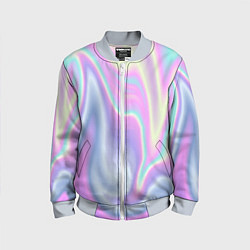 Бомбер детский Vaporwave, цвет: 3D-серый