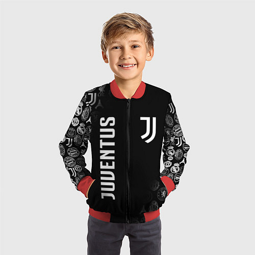 Детский бомбер JUVENTUS / 3D-Красный – фото 3