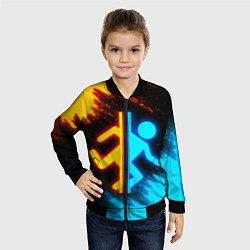 Бомбер детский PORTAL, цвет: 3D-черный — фото 2